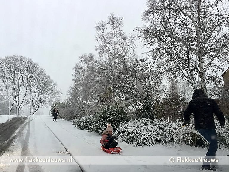 Plezier en overlast van sneeuw op Goeree-Overflakkee