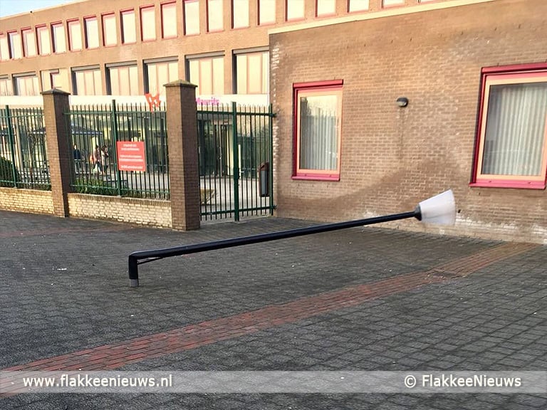 Examenstunt Prins Maurits loopt uit de hand en stormbaan bij RGO Middelharnis