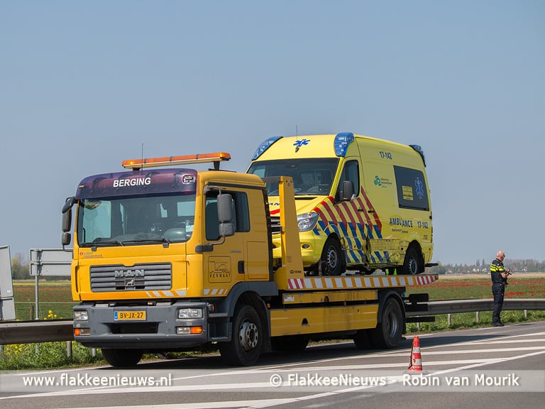 Ambulance raakt betrokken bij ongeval