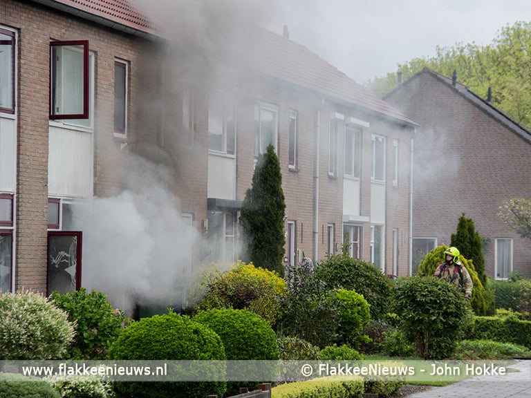 Brand in woning Achthuizen aangestoken