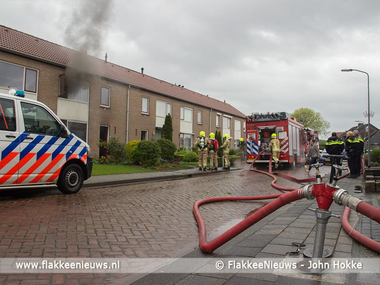 Brand in woning Achthuizen aangestoken