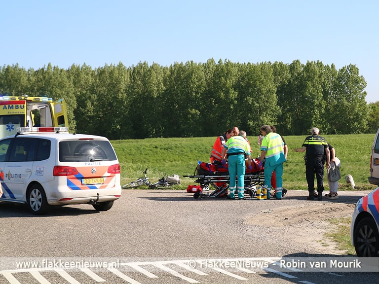 Ongeval met busje en fietser bij Nieuwe-Tonge