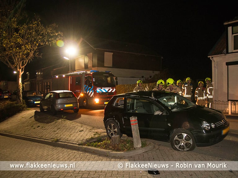Auto slaat over de kop in Herkingen