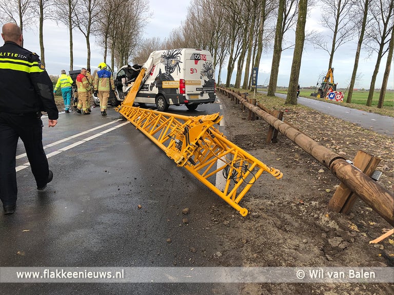 Gewonden door losgeslagen lading op N57