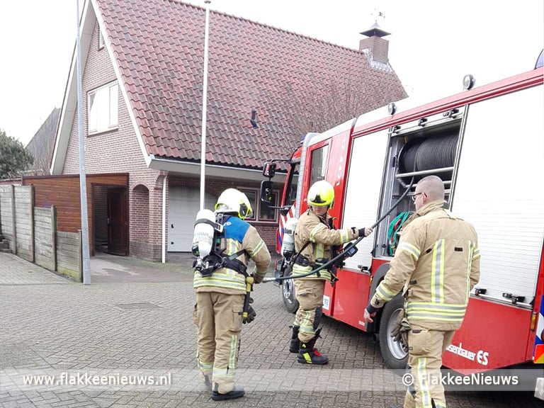 Woningbrand in Herkingen