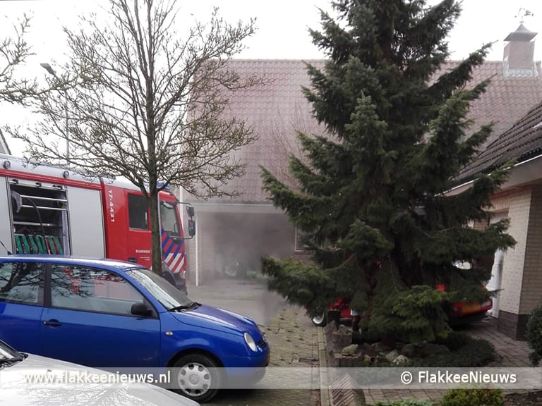 Woningbrand in Herkingen