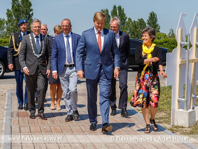 Koning Willem-Alexander bezoekt Windpark Krammer
