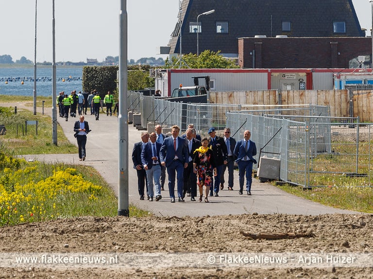 Koning Willem-Alexander bezoekt Windpark Krammer