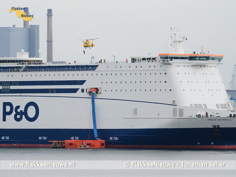 KNRM Stellendam in actie bij evacuatieoefening Maasvlakte