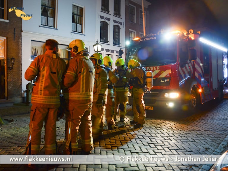 Schoorsteenbrand in Sommelsdijk