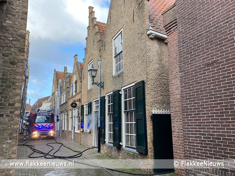 Brand in monumentaal pand Sommelsdijk