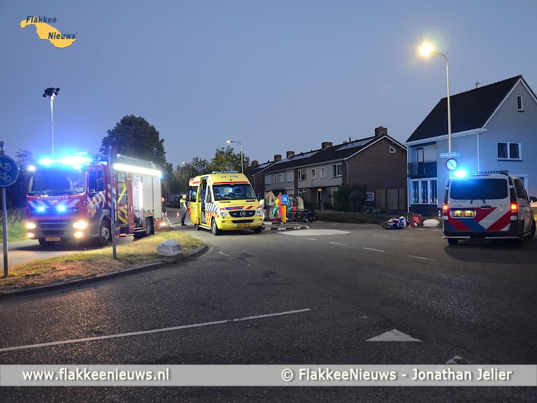 Traumaheli vliegt voor ongeval met scooter