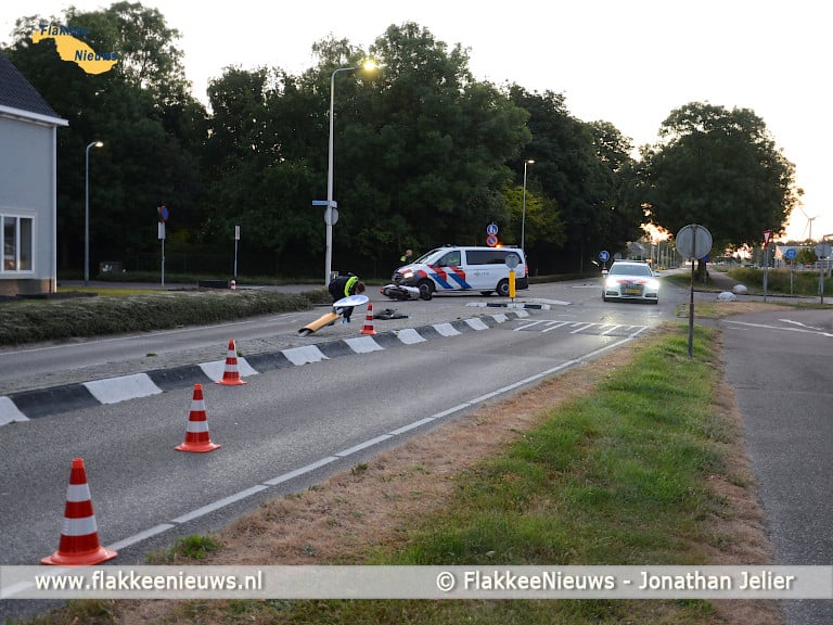 Traumaheli vliegt voor ongeval met scooter
