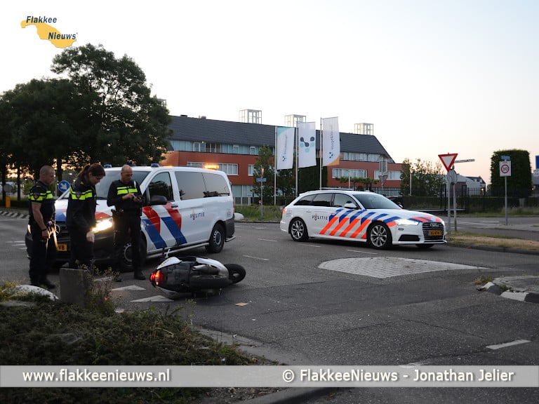 Traumaheli vliegt voor ongeval met scooter
