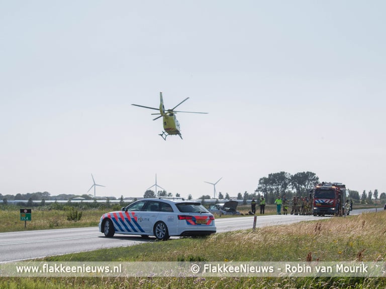 Twee gewonden bij ongeval op N59
