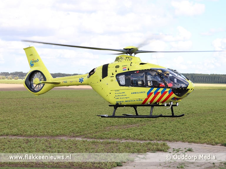 N57 nabij Goedereede afgesloten door ongeval