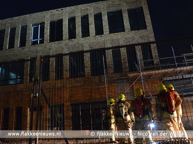 Brand in nieuwe Beroepscampus Middelharnis