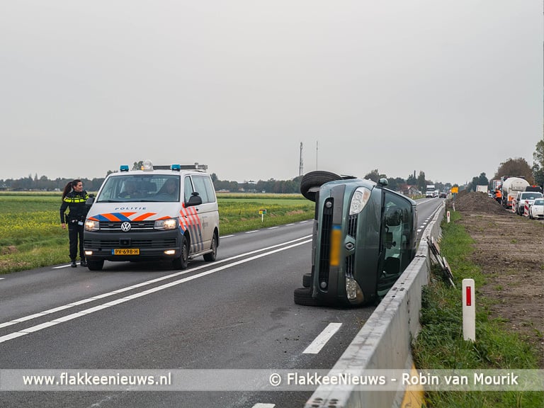 Ongeval tussen Middelharnis en Nieuwe-Tonge
