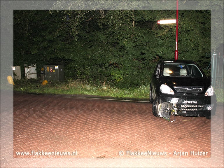 Groot gaslek in Ouddorp na aanrijding