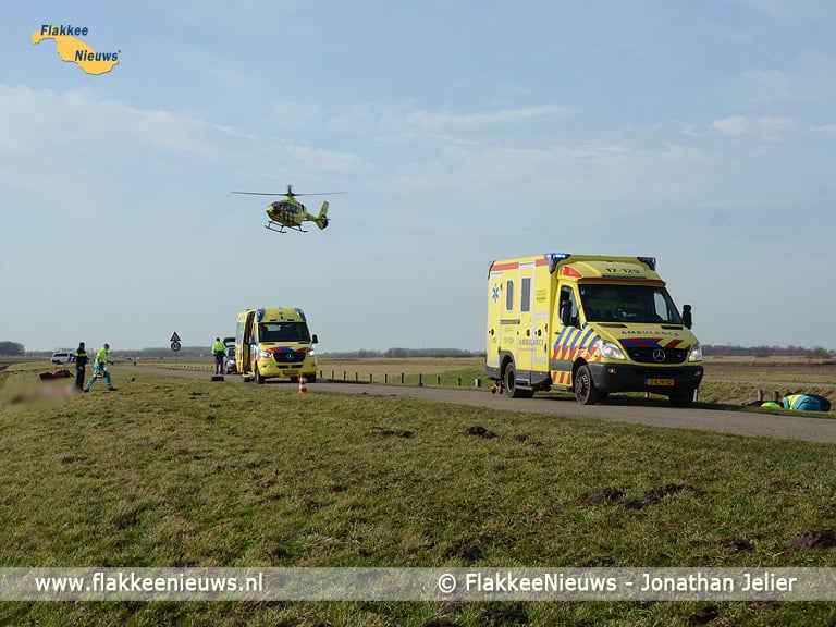 Gewonden bij aanrijding tussen motorrijder en fietser