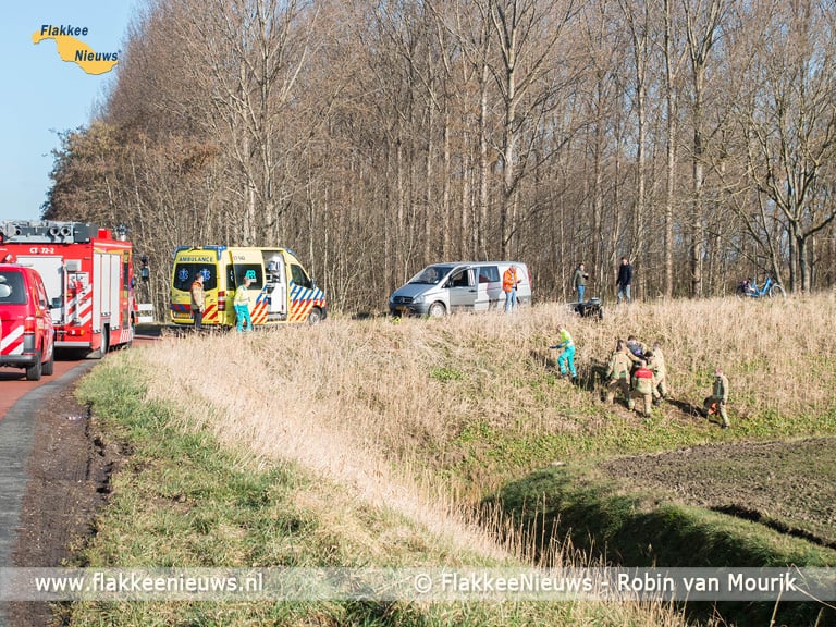 Brandweer rukt uit voor persoon te water nabij Dirksland