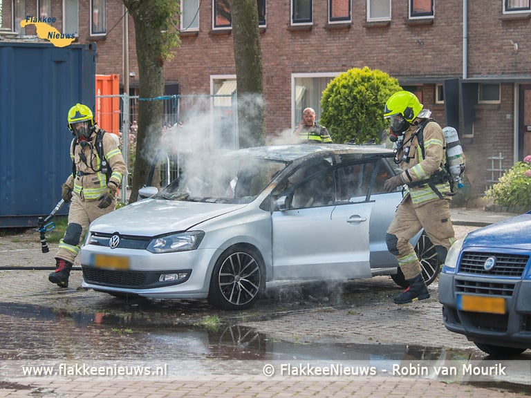 Brand in container en in personenwagen