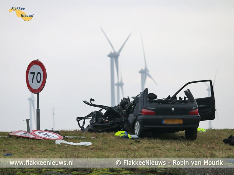 Dodelijk ongeval op N59 tussen Oude-Tonge en Bruinisse