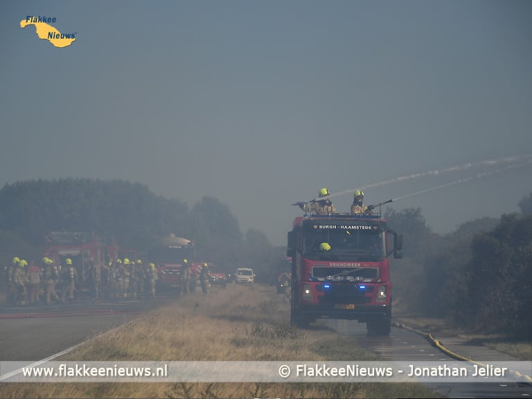 Grote duinbrand bij Ouddorp