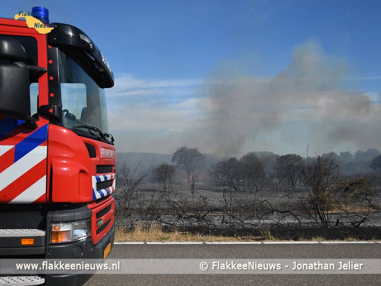 Grote duinbrand bij Ouddorp
