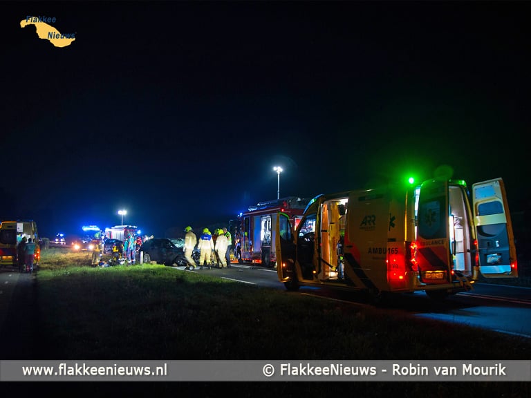Meerdere gewonden bij ongeval Langeweg Middelharnis