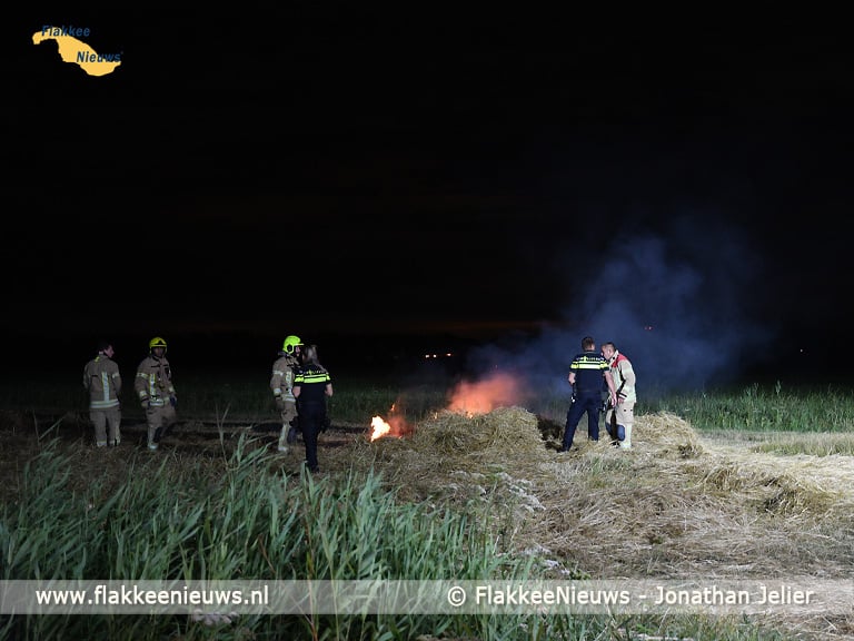 Brandweer gealarmeerd voor brand aan de Lageweg bij Dirksland