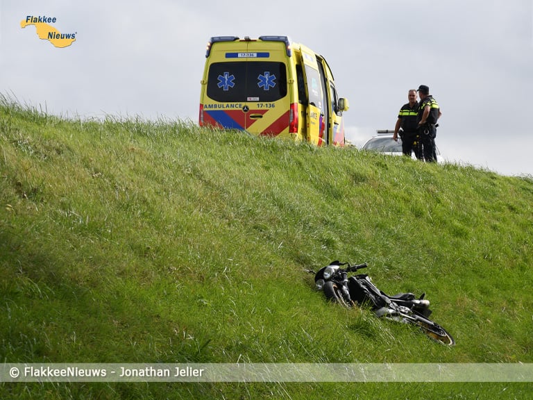 Motorrijder gewond bij ongeval Eendrachtsdijk Stellendam
