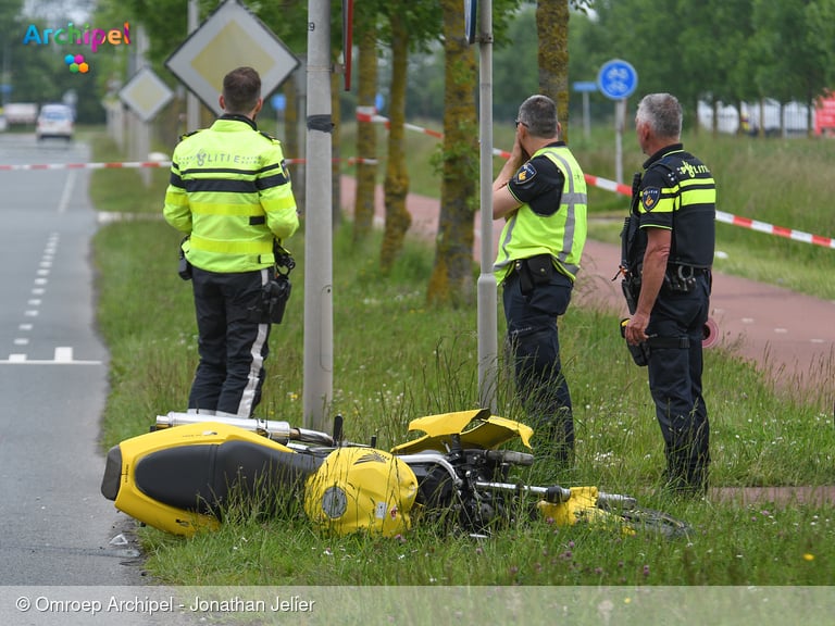 Motorrijder overleden in Middelharnis na ongeval