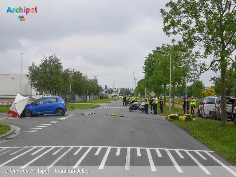 Motorrijder overleden in Middelharnis na ongeval