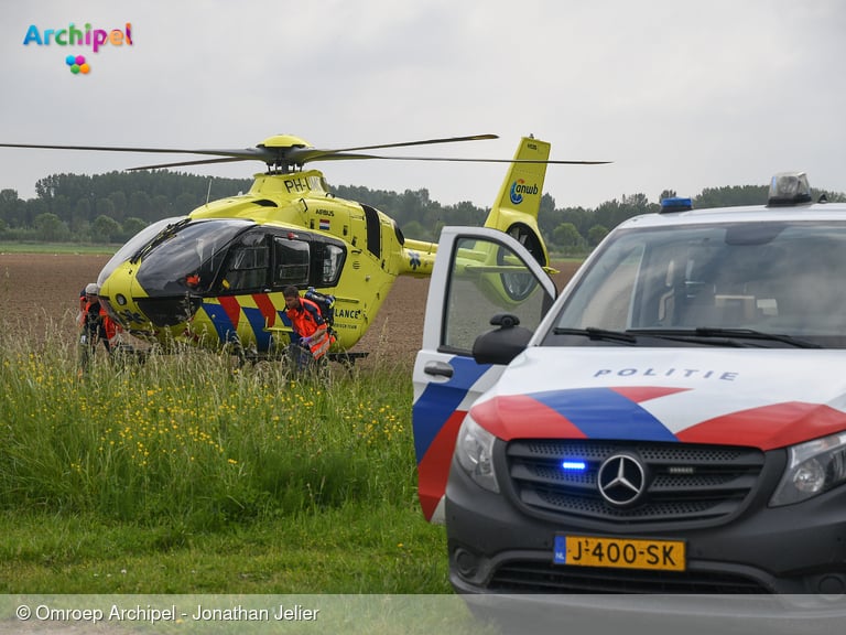 Motorrijder overleden in Middelharnis na ongeval
