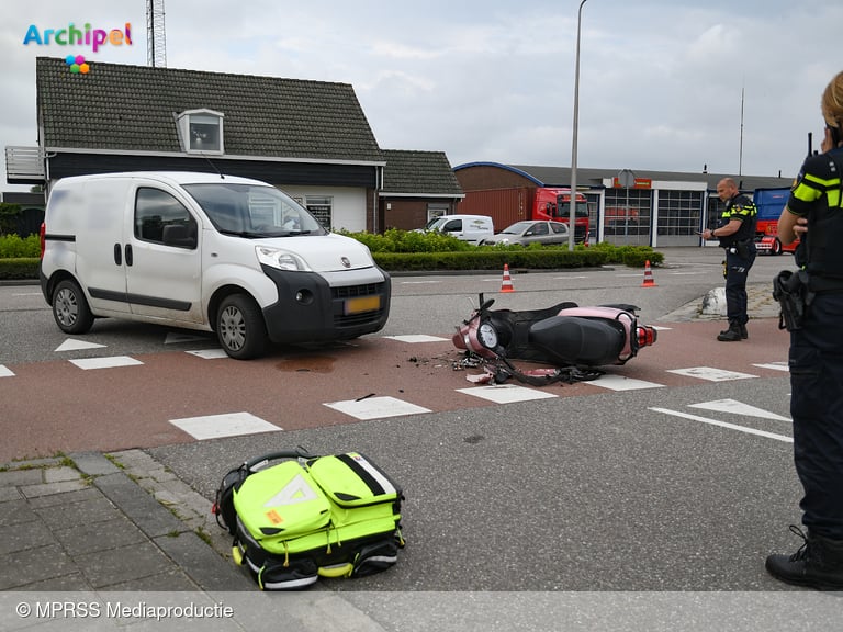Gewonde bij ongeval met scooter