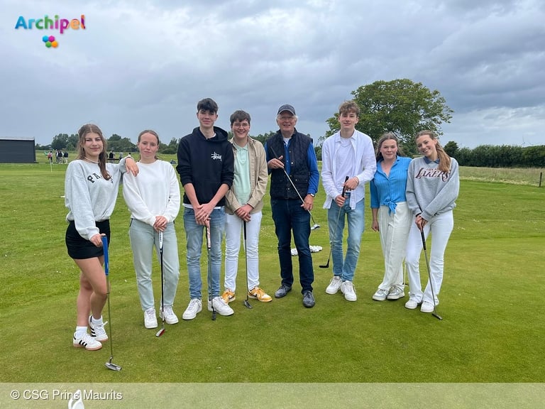 Leerlingen van CSG Prins Maurits blinken uit bij Lions Golfcup