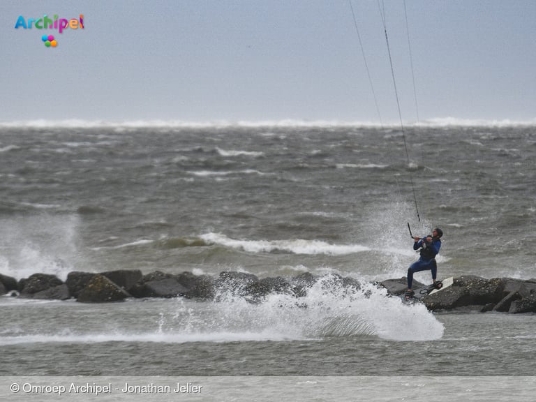 Herfstachtige storm op Goeree-Overflakkee