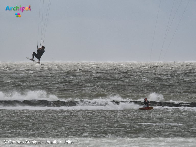 Herfstachtige storm op Goeree-Overflakkee