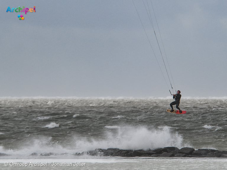 Herfstachtige storm op Goeree-Overflakkee