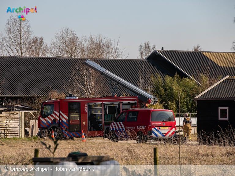 Brand in schuurtje aan de Molenlaan in Sommelsdijk
