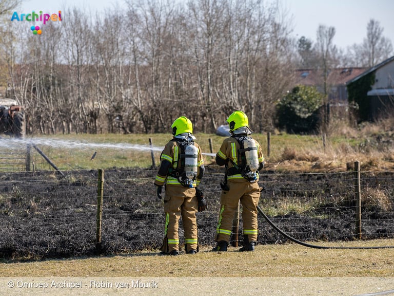 Brand in schuurtje aan de Molenlaan in Sommelsdijk