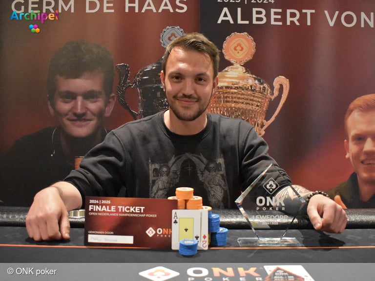 Matthijs uit Nieuwe-Tonge kwalificeert zich voor finale ONK Poker