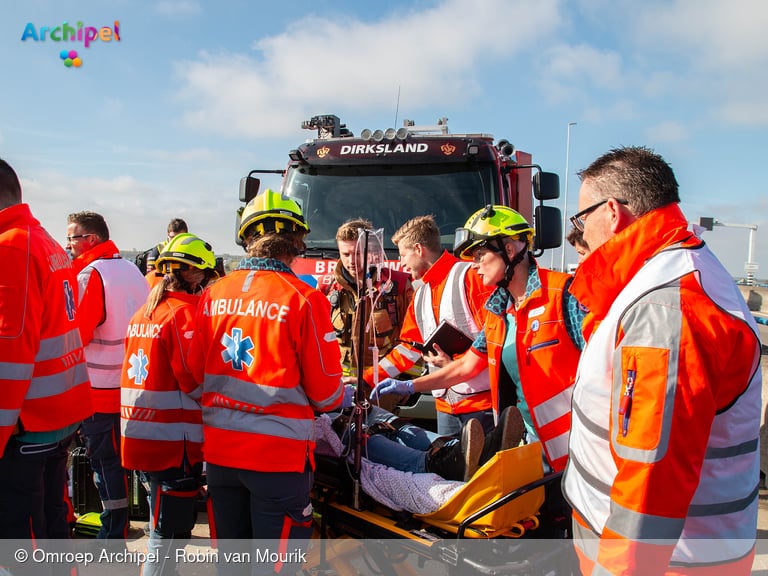 Grote calamiteitenoefening op de Haringvlietsluizen