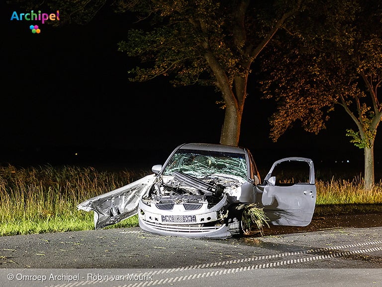 Auto tegen boom: meerdere gewonden