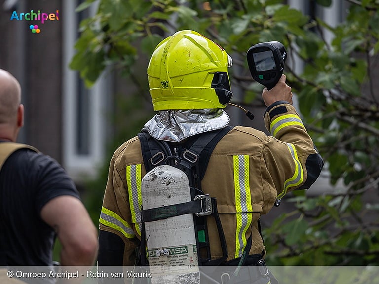 Onweer veroorzaakt blikseminslag in woonhuis