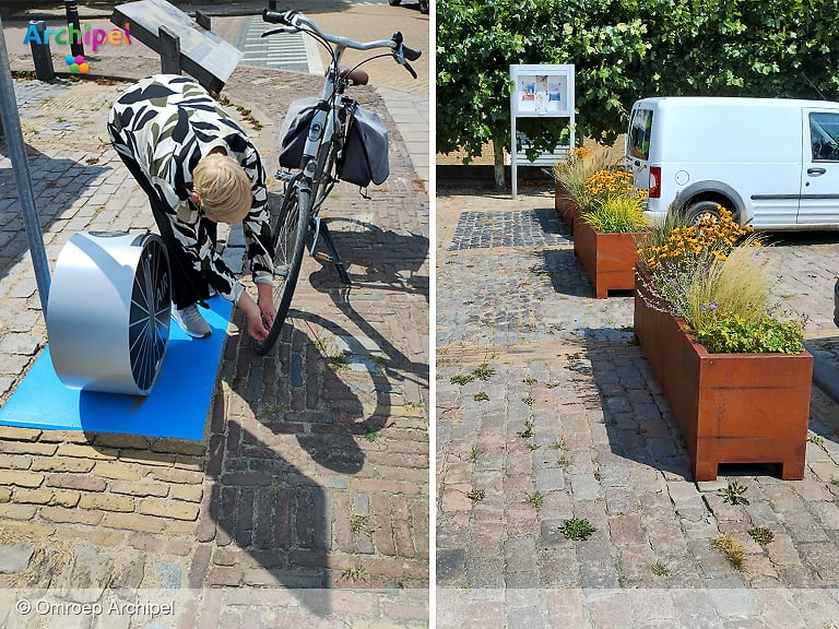 Air Drum en schoonheidsbehandeling voor Visbankplein Herkingen