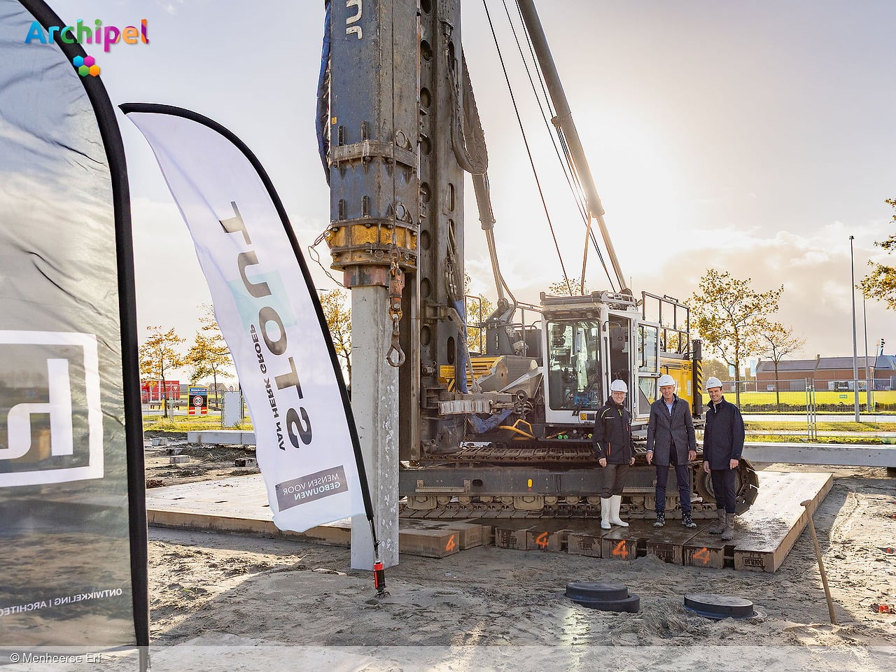 Officiële start bouw woonproject Menheerse Erf in Middelharnis