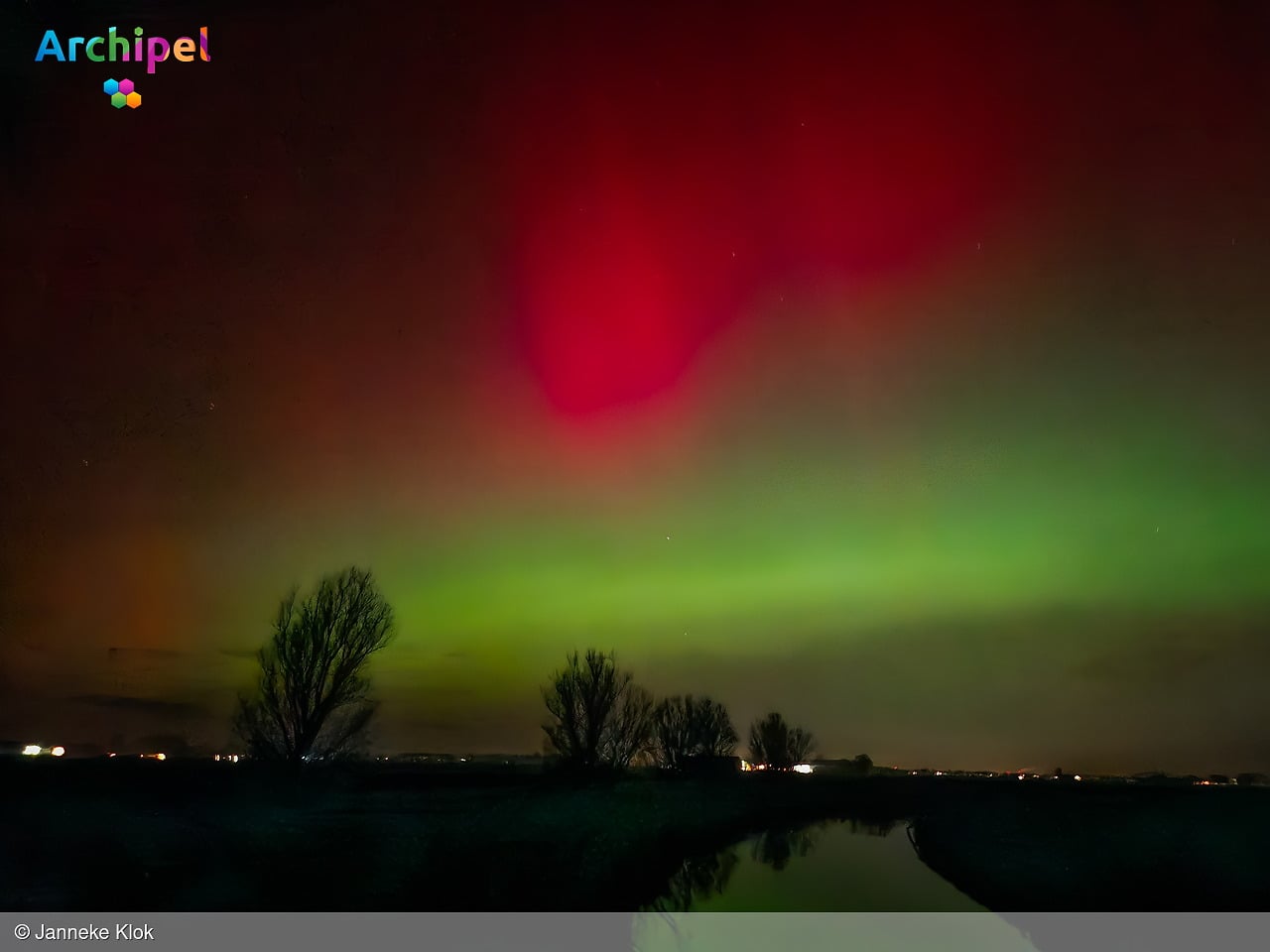 Noorderlicht te zien op Goeree-Overflakkee