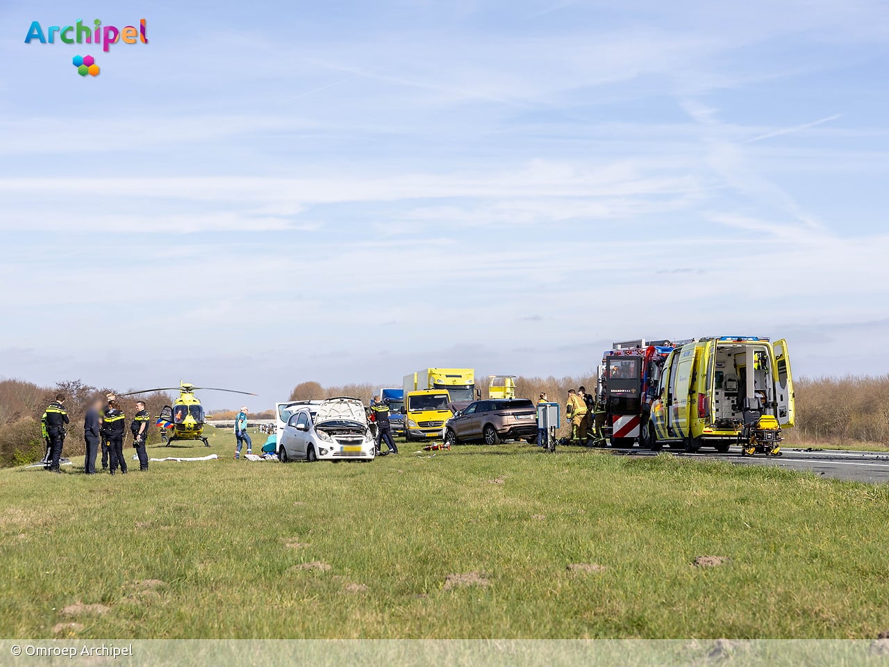 Ernstig ongeval op N59 richting Zeeland